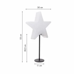 Lampada da Tavolo Design Moderno, a Stella con o senza Piedistallo - Littlestar