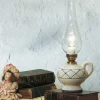 Lampada da Tavolo di Design Vintage in Ceramica Dipinta a Mano - Pompei