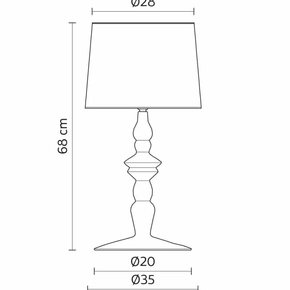 Lampada da Tavolo in Ceramica Bianca e Paralume in Lino 2 Dimensioni - Cadabra