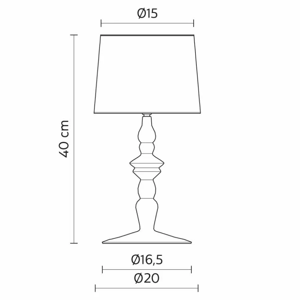 Lampada da Tavolo in Ceramica Bianca e Paralume in Lino 2 Dimensioni - Cadabra