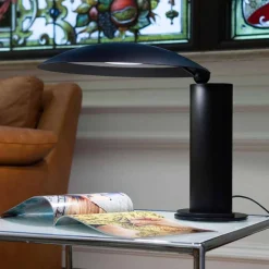 Lampada da Tavolo in Metallo Cromato o Nero con LED Made in Italy - Orlando