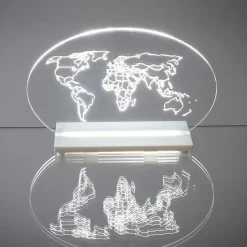 Lampada da Tavolo in Plexiglass Alimentata a Led Made in Italy - Rapunzel