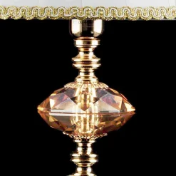 Lampada da tavolo in vetro e cristallo Belle, made in Italy