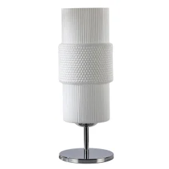 Lampada da Tavolo in Vetro Soffiato a Mano a Venezia e Metallo - Satomi