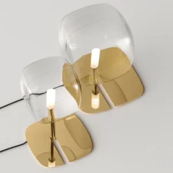 Lampada da Tavolo LED con Struttura in Metallo Made in Italy - Donatina