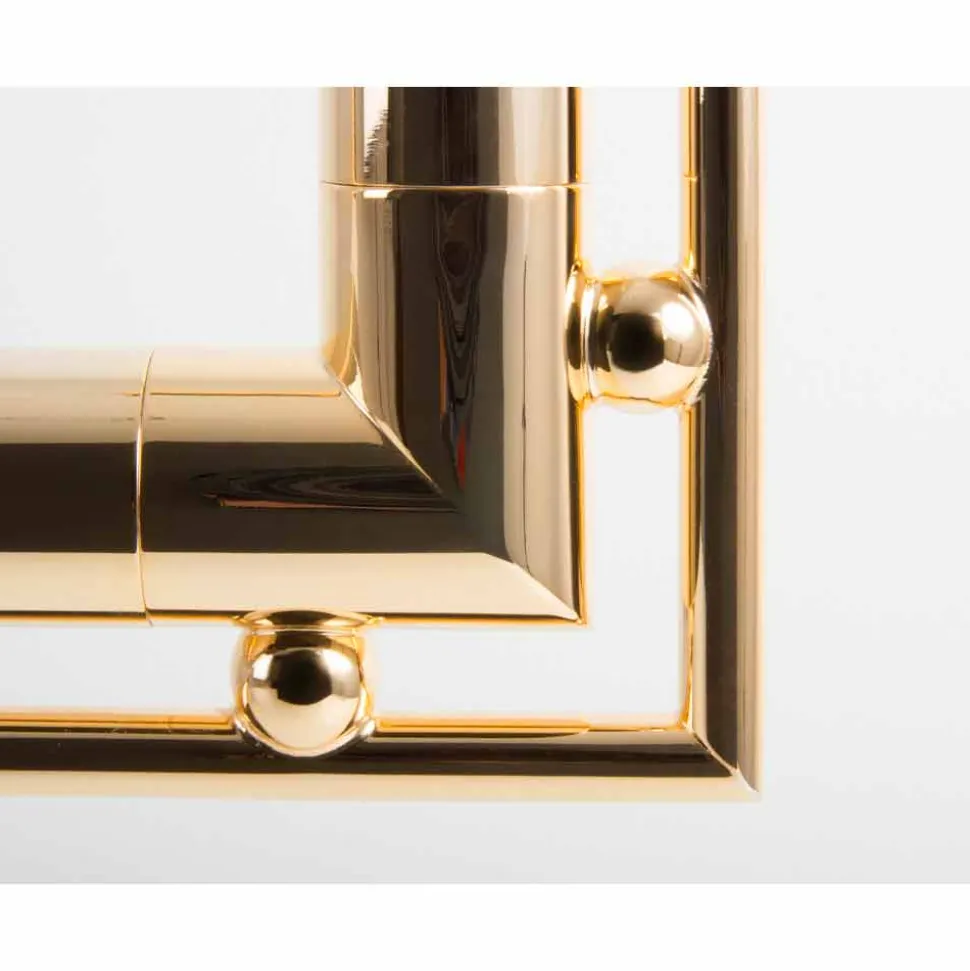 Lampada da Tavolo LED in Ottone con Base in Marmo Made in Italy - Quizza