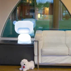 Lampada da tavolo luminosa a forma di orso Slide Pure, fatta in Italia