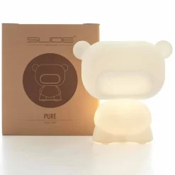 Lampada da tavolo luminosa a forma di orso Slide Pure, fatta in Italia