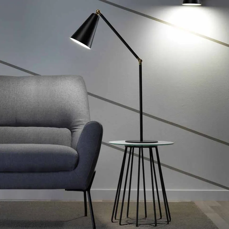 Lampada da Tavolo Moderna con Struttura in Metallo Made in Italy - Zaira