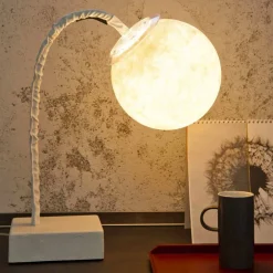 Lampada da tavolo moderna stelo flessibile In-es.artdesign MicroT Luna