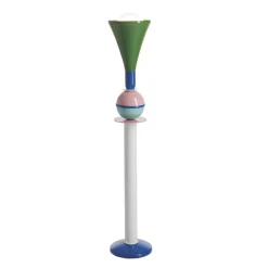 Lampada da tavolo multicolore in alluminio Slide Carmen,made in Italy