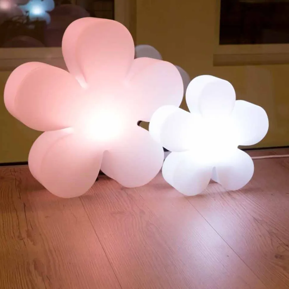 Lampada da Tavolo o Terra Design Moderno a Fiore in Polietilene - Fiorestar