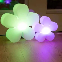Lampada da Tavolo o Terra Design Moderno a Fiore in Polietilene - Fiorestar