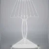 Lampada da tavolo sagomata, luce LED in plexiglass Ferla