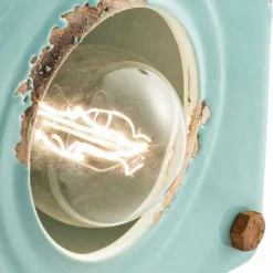 Lampada da tavolo stile industriale in ceramica e ferro Valerie