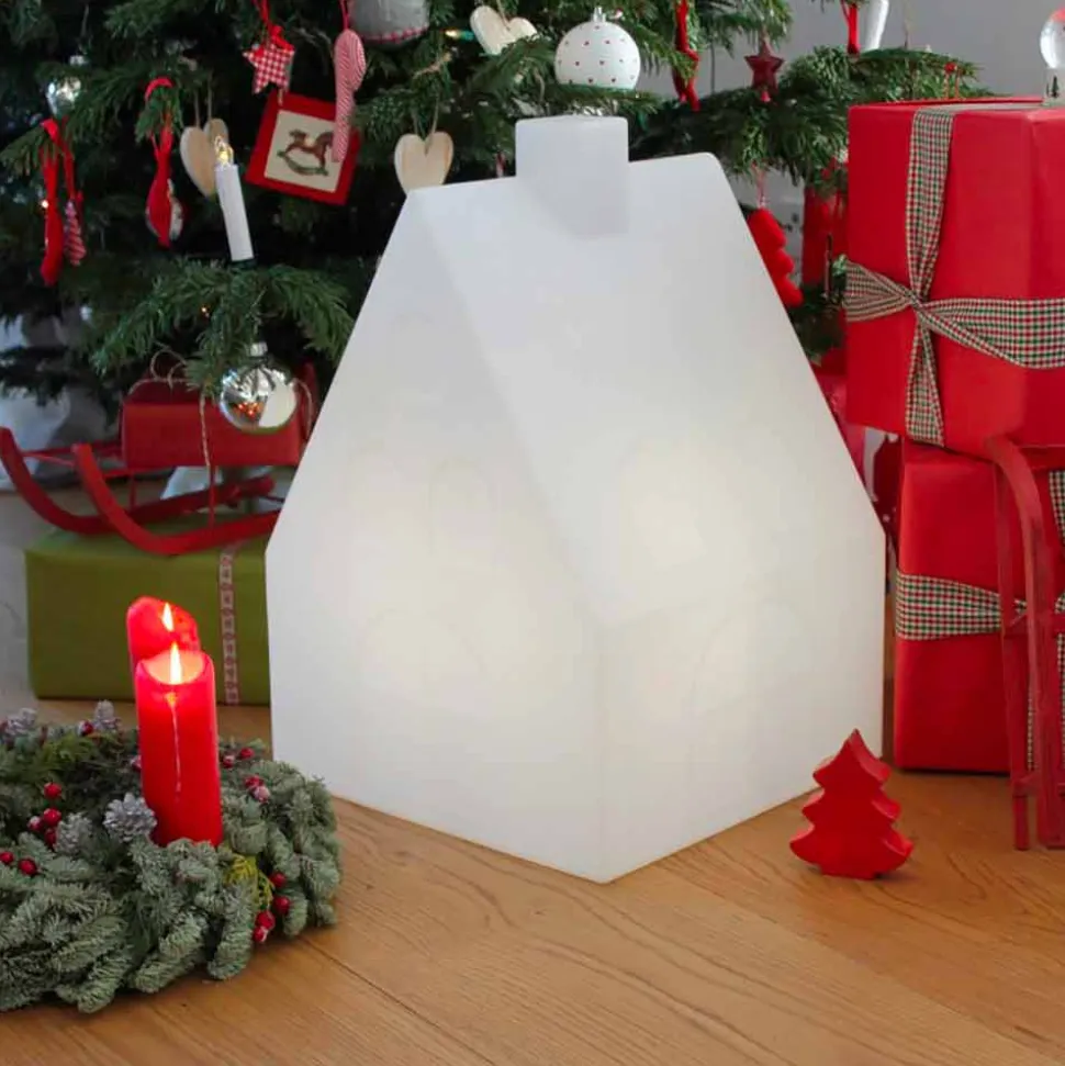Lampada da Terra a Casetta da Interno o Esterno a Led, Solare o E27 - Casastar