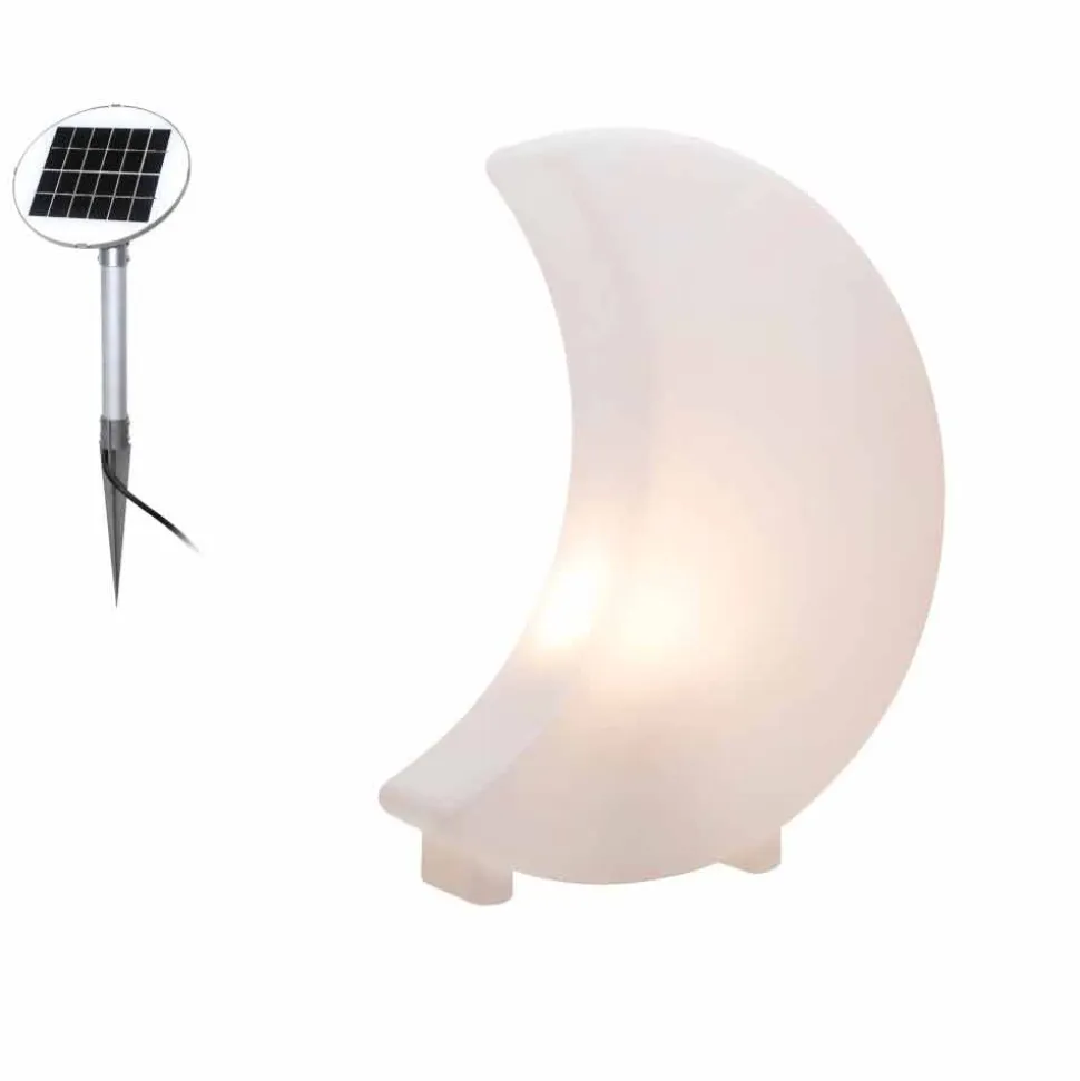Lampada da Terra a Forma di Luna Design Moderno in Polietilene - Lunastar