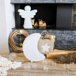 Lampada da Terra a Forma di Luna Design Moderno in Polietilene - Lunastar