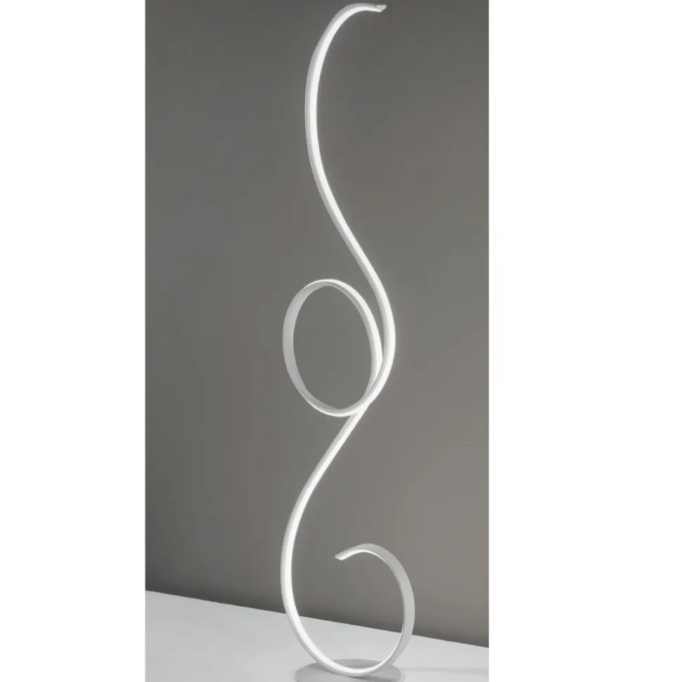 Lampada da Terra a LED con Struttura in Metallo Verniciato Design- Clack