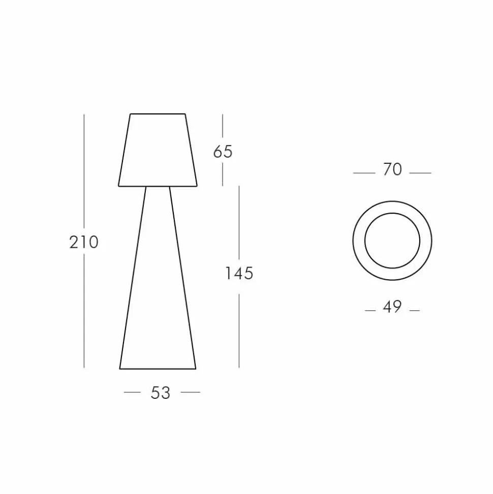 Lampada da terra bianca di design Slide Pivot, fatta Italia