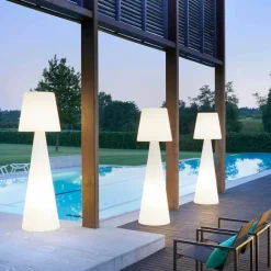 Lampada da terra bianca di design Slide Pivot, fatta Italia