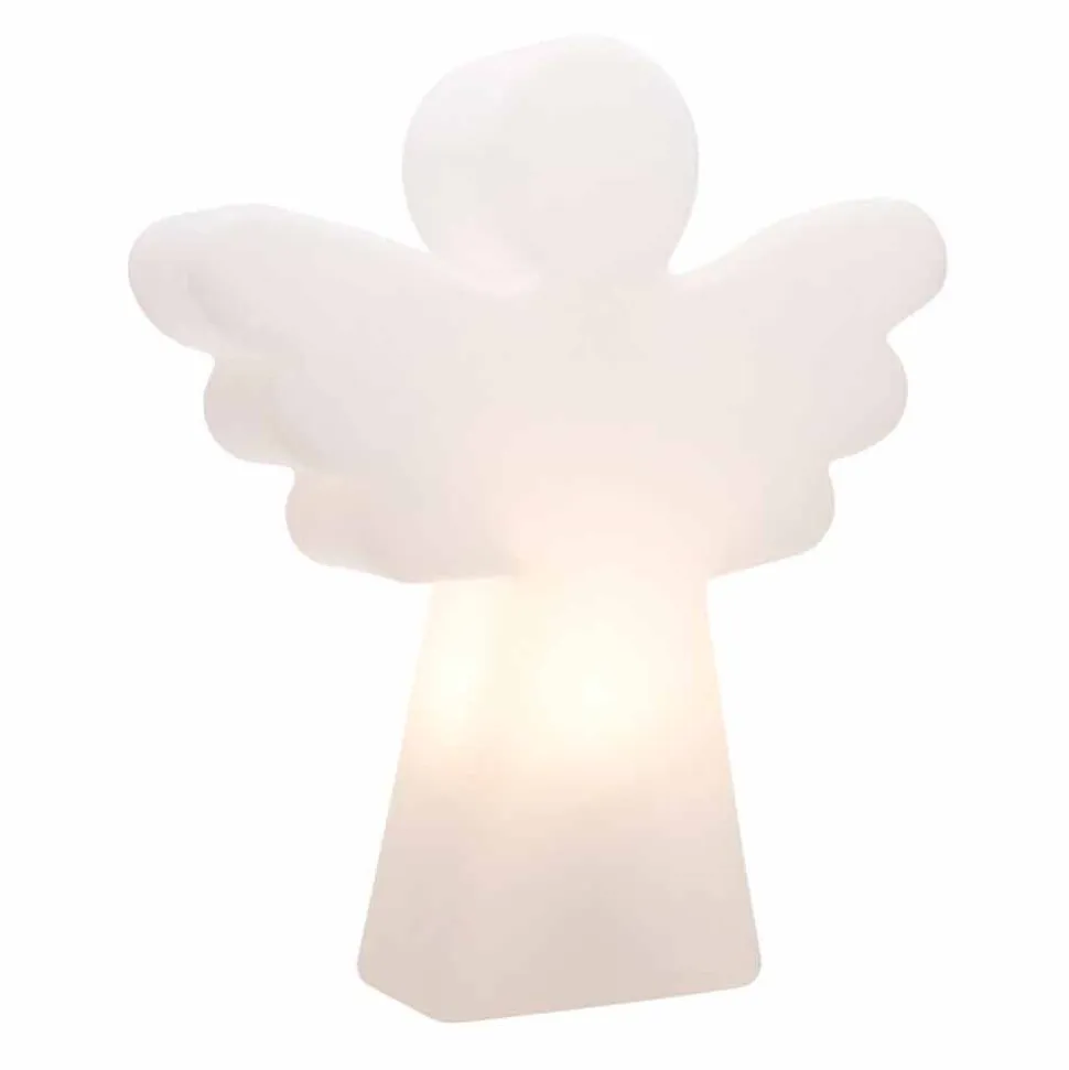Lampada da Terra Bianca E27, Led o Solare Design ad Angelo Moderno - Angelostar