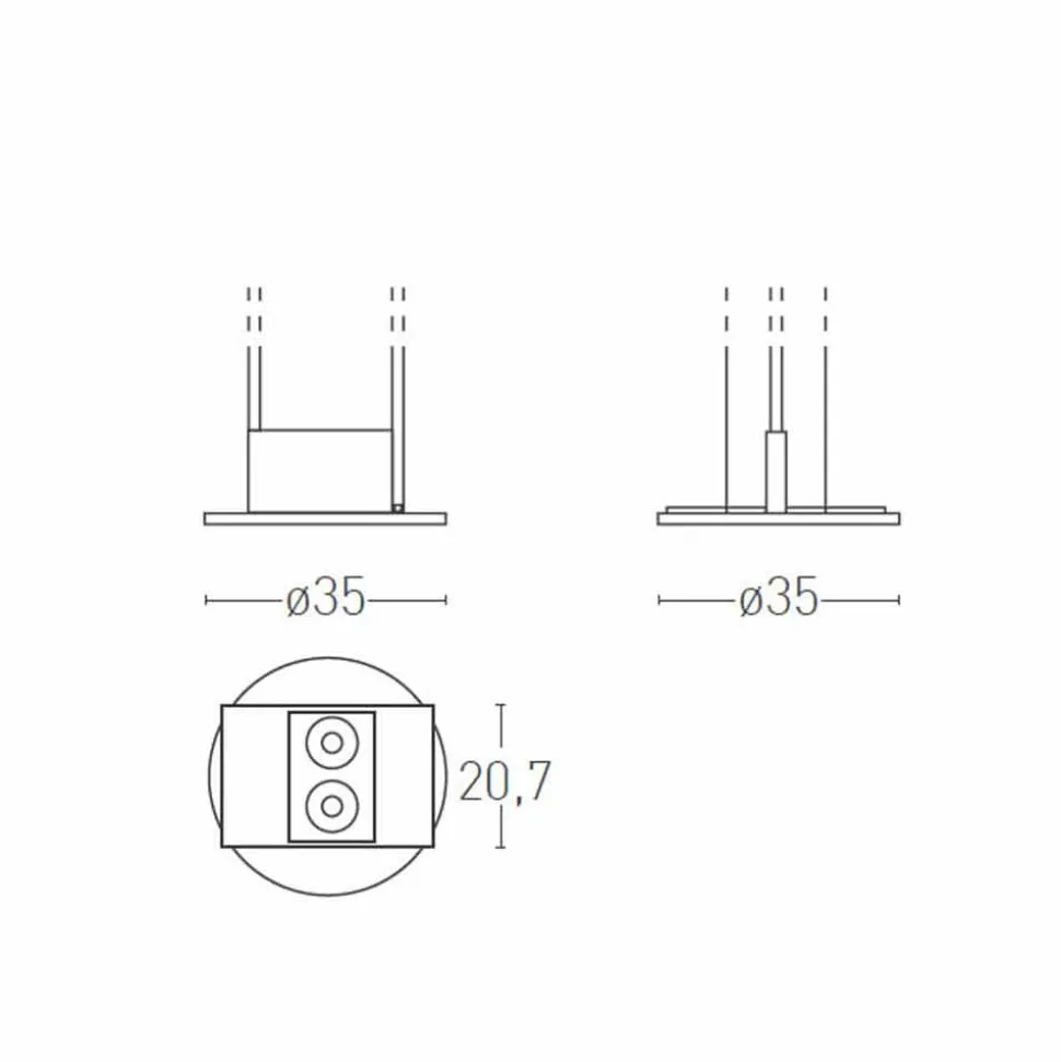 Lampada da Terra con LED Integrato in Metallo Laccato Made in Italy - Indra