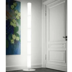 Lampada da Terra con Paralume in Polietilene Bianco Made in Italy - Asturia