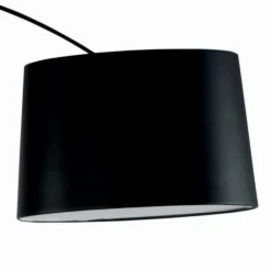 Lampada da Terra con Stelo in Carbonio Nero Made in Italy - Terni