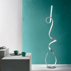 Lampada da Terra con Struttura in Metallo Verniciato con Luce LED - Lumino