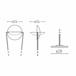 Lampada da Terra con Struttura in Metallo e LED Integrato Made in Italy - Rione