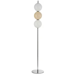 Lampada da Terra con Tre Lumi in Vetro Incamiciato Made in Italy - Lumira