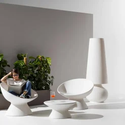 Lampada da Terra da Esterno con Struttura in Polietilene Made in Italy - Desmond