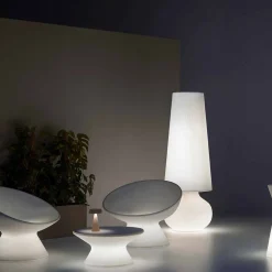 Lampada da Terra da Esterno con Struttura in Polietilene Made in Italy - Desmond