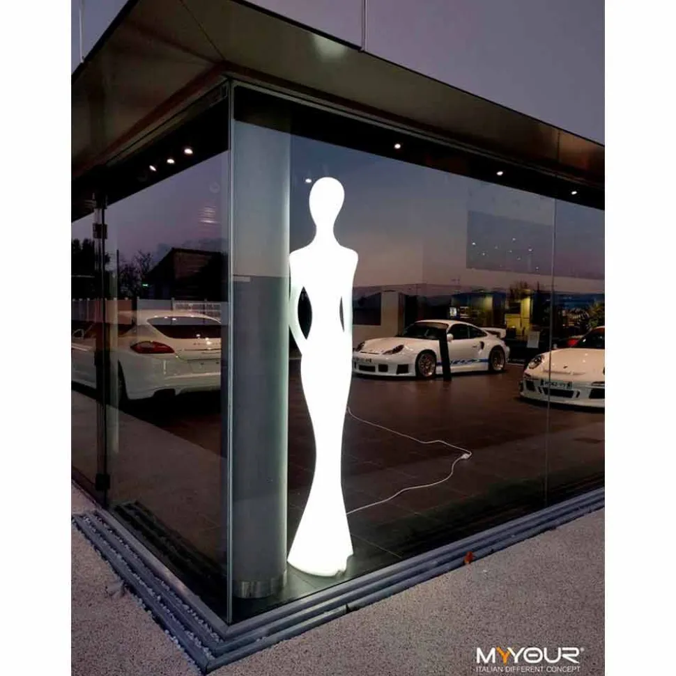 Lampada da Terra da Giardino con Luce Led RGBW Design a Statua - Penelope by Myyour