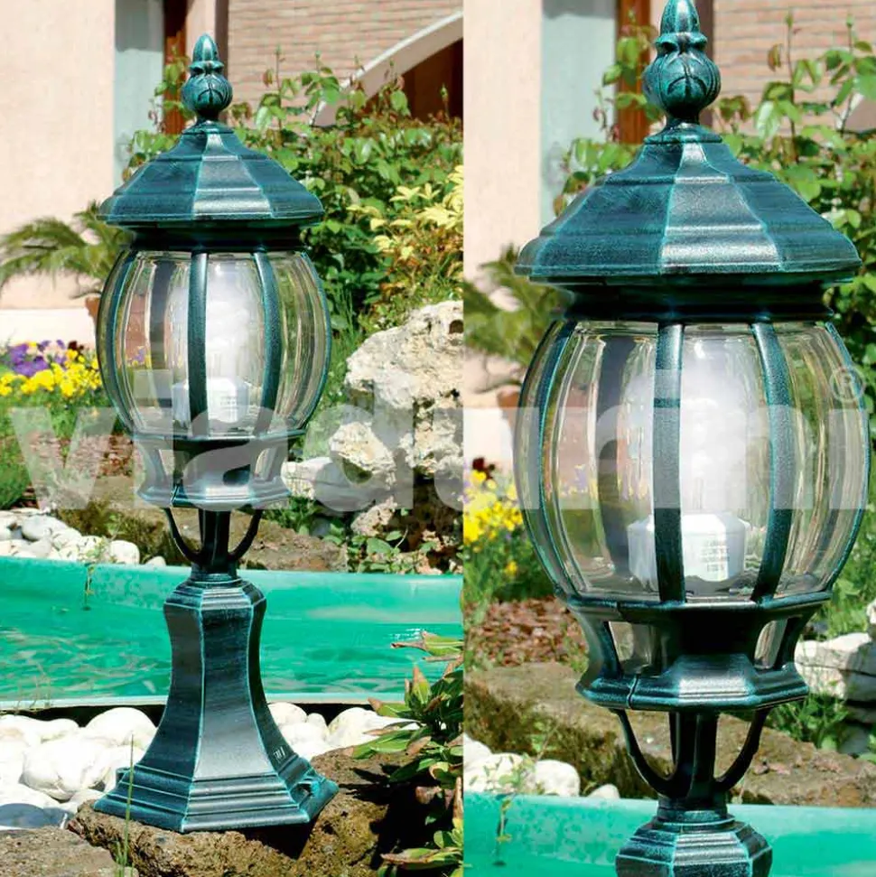 Lampada da terra da giardino in alluminio prodotta in Italia, Anika