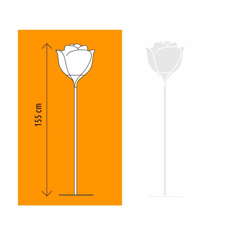 Lampada da Terra Design a Fiore in Plastica per Interni - Baby Love by Myyour