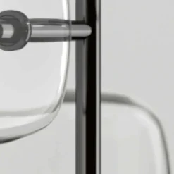 Lampada da Terra Design con Struttura in Metallo Lucido Made in Italy - Donatina
