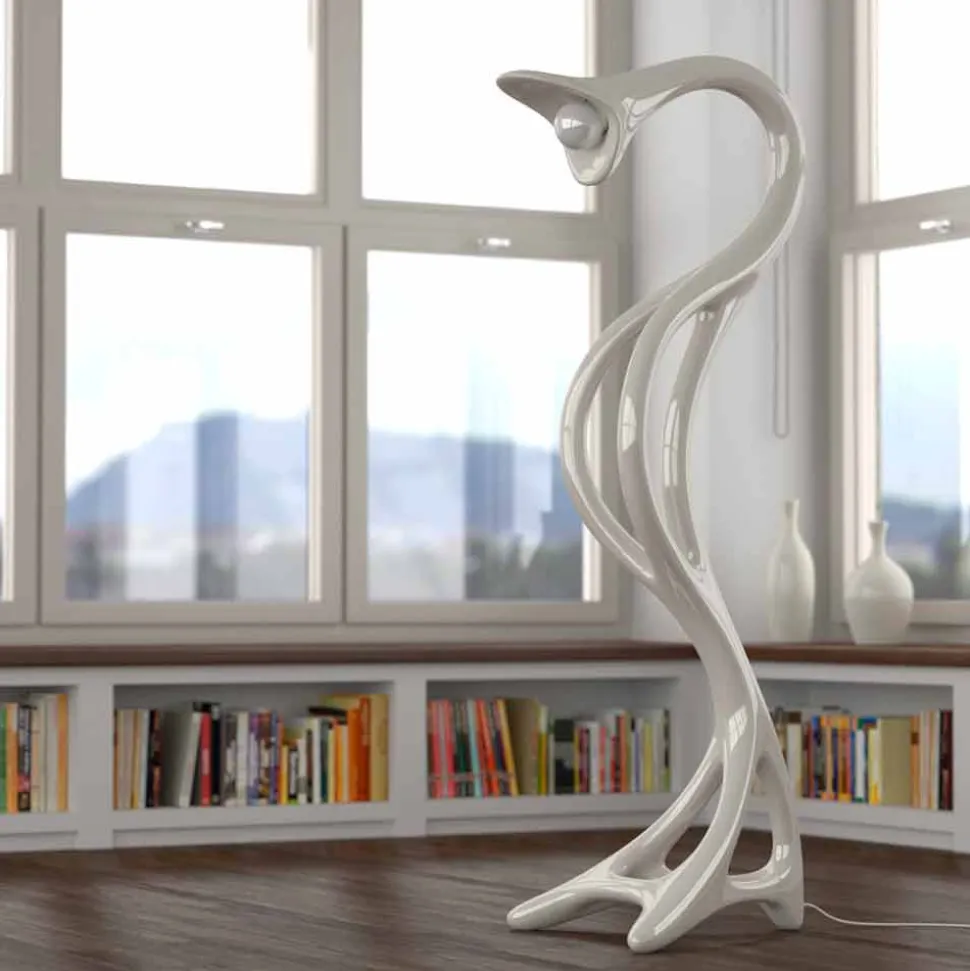 Lampada da terra design moderno Drago made in Italy