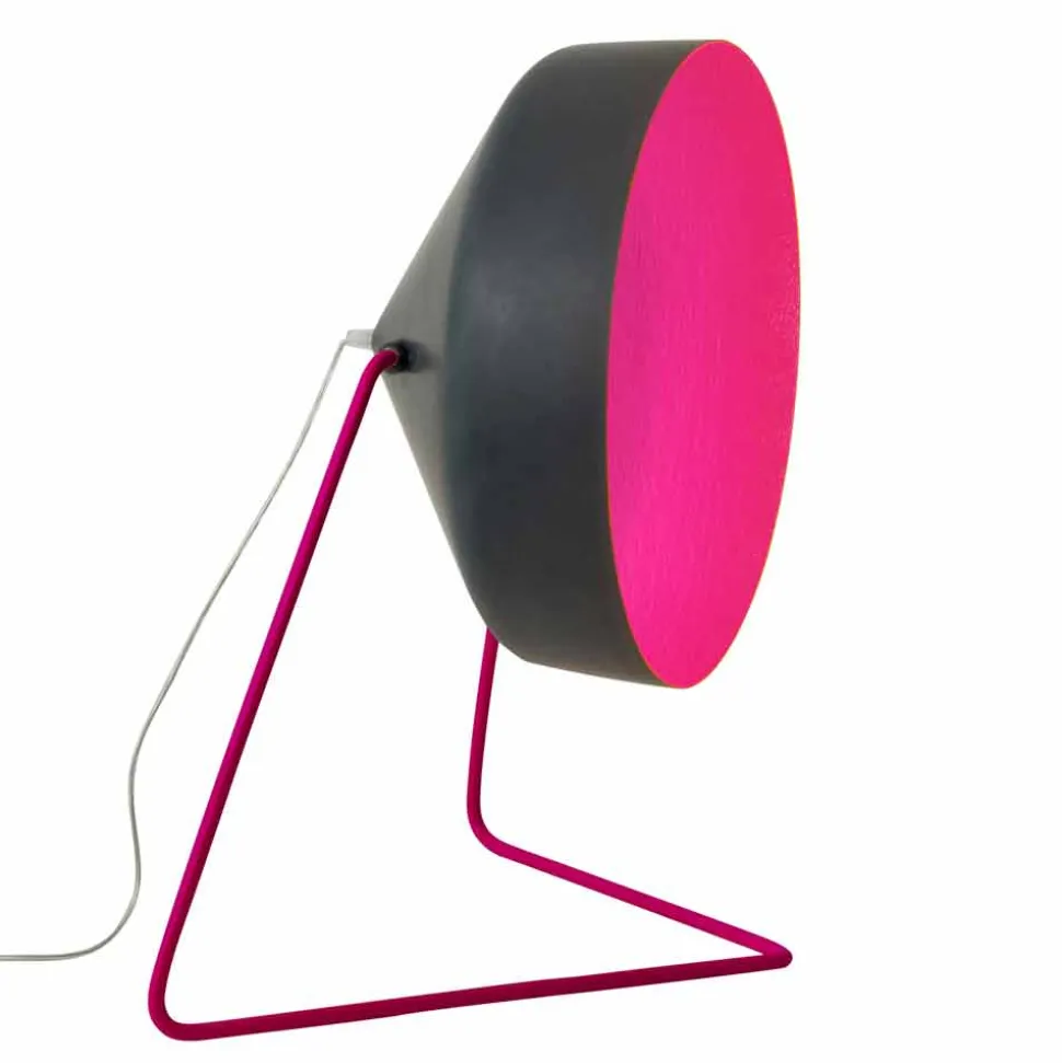 Lampada da terra di design In-es.artdesign Cyrcus F Lavagna in resina