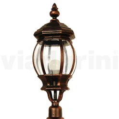Lampada da Terra Esterno Stile Vintage in Alluminio Made in Italy - Leona