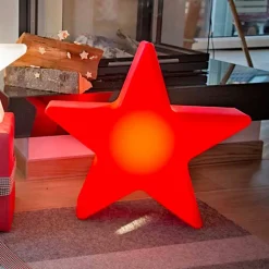 Lampada da Terra Forma a Stella Bianco o Rosso, Design Moderno - Ringostar