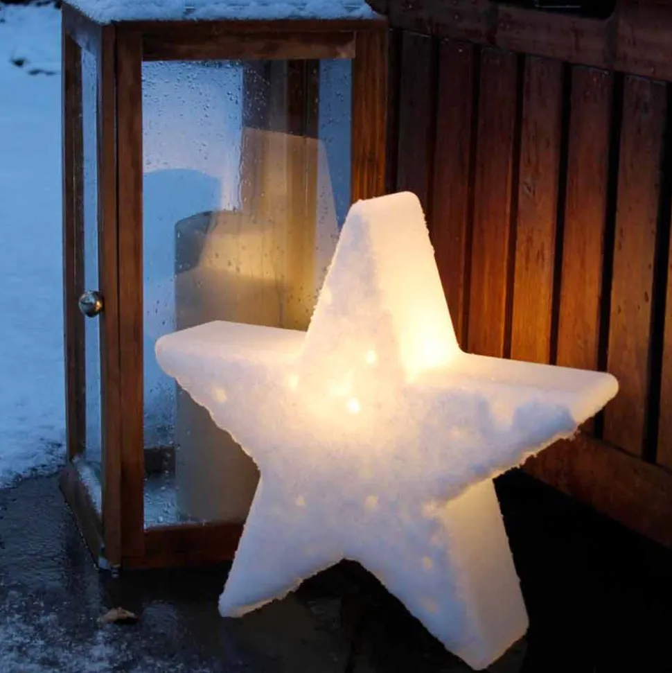 Lampada da Terra Forma a Stella Bianco o Rosso, Design Moderno - Ringostar