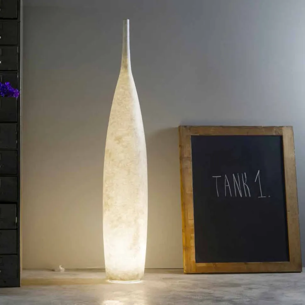 Lampada da terra H142cm moderno design In-es.artdesign Tank 1 colorata