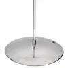 Lampada da terra in acciaio con paralume bianco Hmax 149,5cm Moon