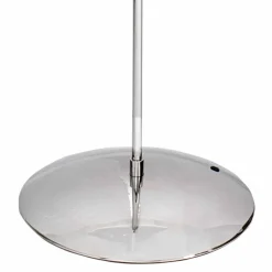 Lampada da terra in acciaio con paralume bianco Hmax 149,5cm Moon