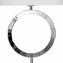 Lampada da terra in acciaio con paralume bianco Hmax 149,5cm Moon