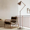 Lampada da Terra in Ottone e Ferro con Snodo Stile Vintage - Loft by Il Fanale