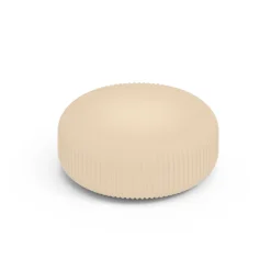 Lampada da Terra in Polietilene Alabastro per Esterni Made in Italy - Disco