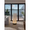 Lampada da Terra Led in Tecnopolimero Grigio e Bacchette in Pvc Bianco - Tatto